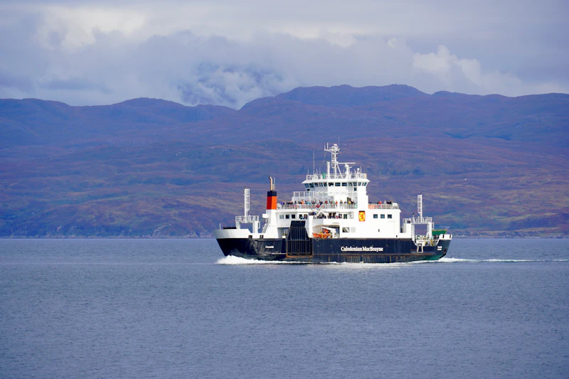 Ferry crossing a Scottish sea loch