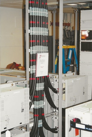 A room filled with lots of electrical equipment