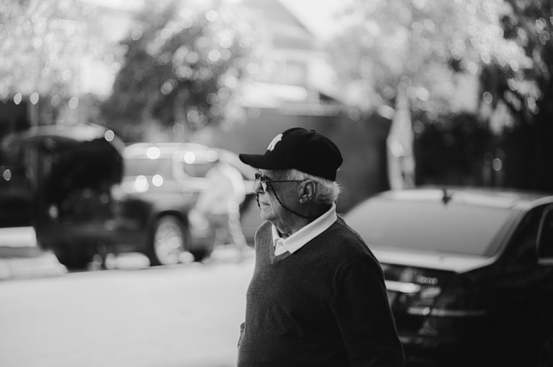 Gentleman on phone stroll