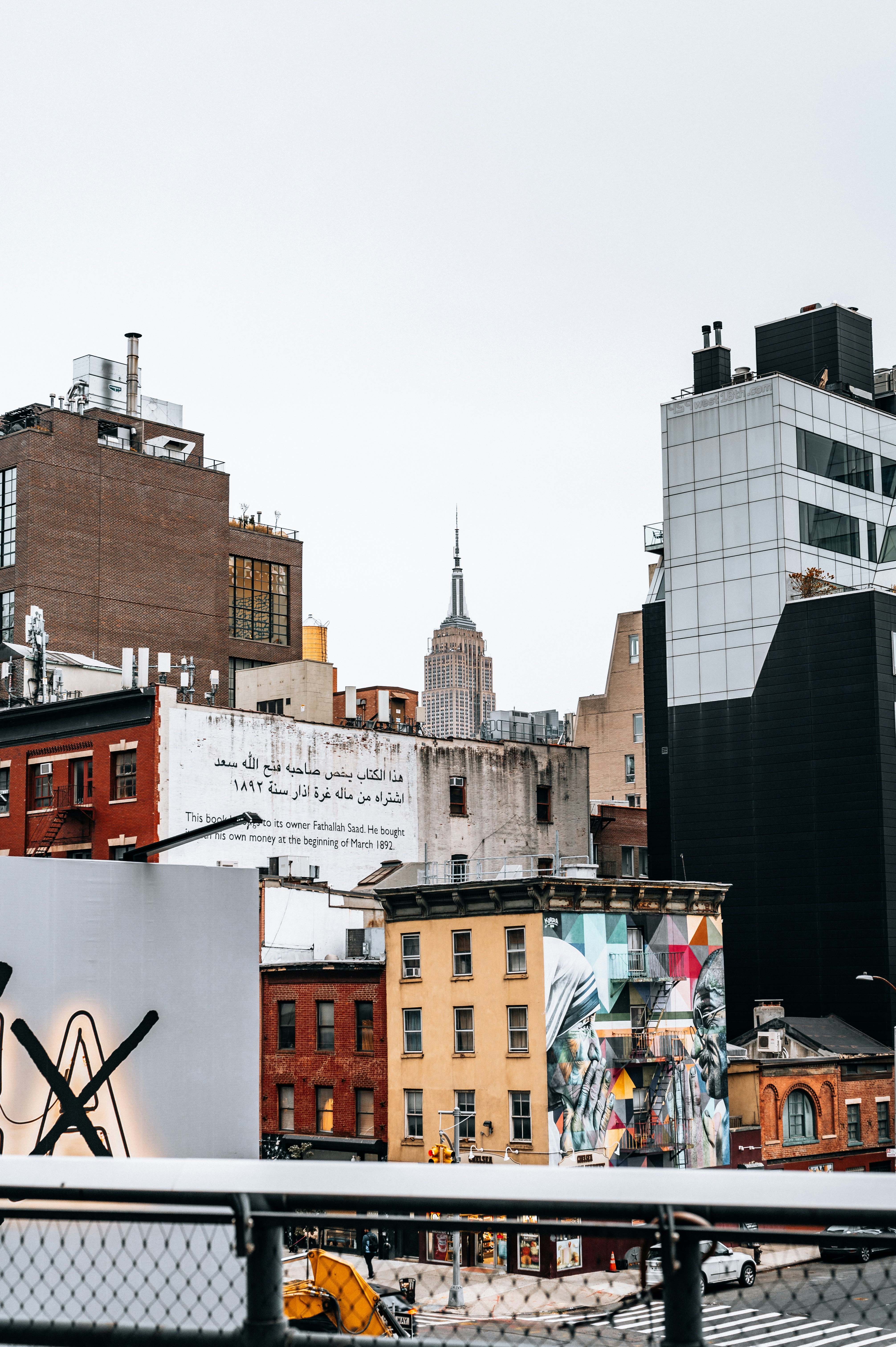 A view of a city from a roof top