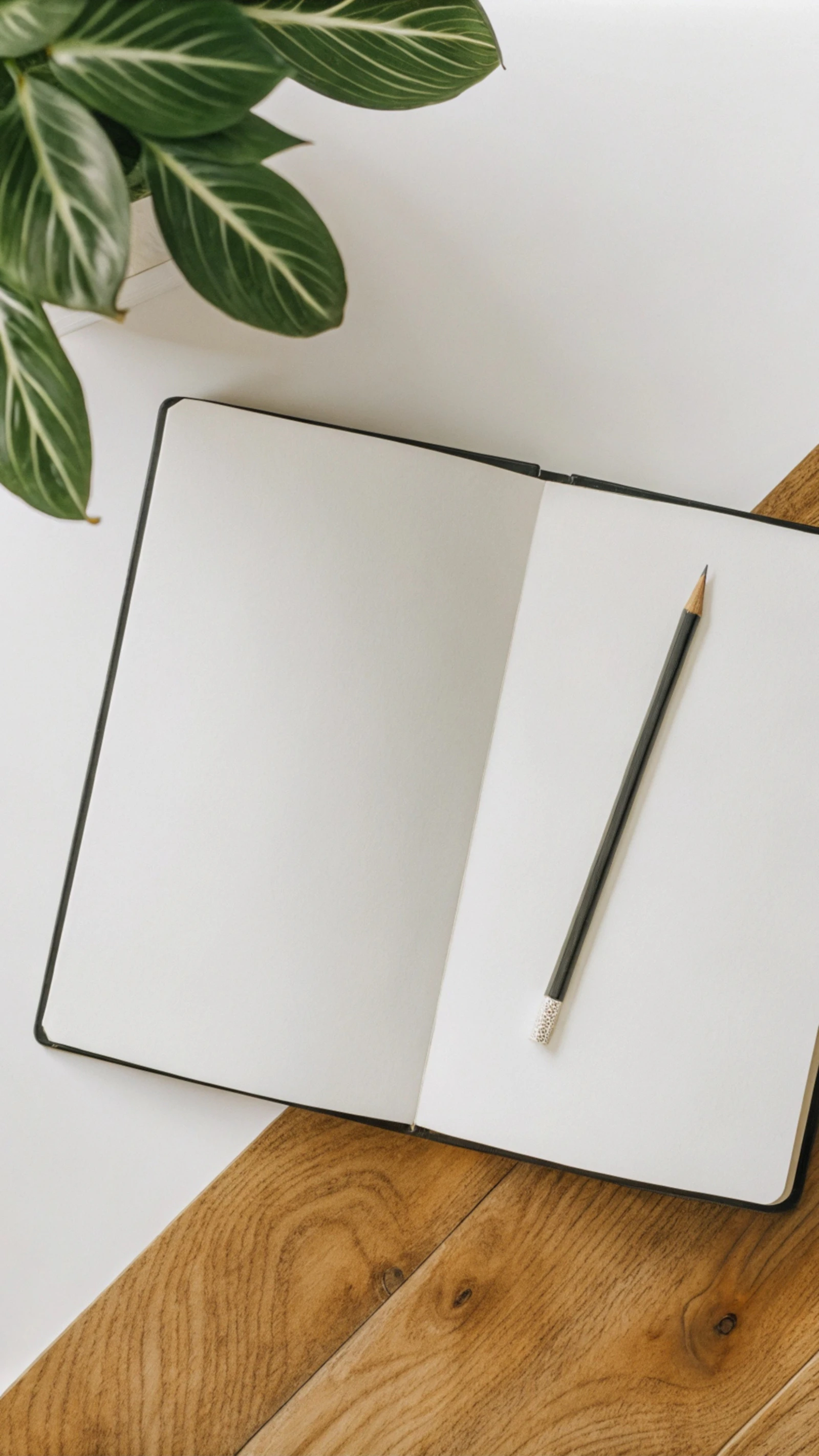 Offenes Notizbuch mit Stift als Symbol für einen bewussten Morgencheck