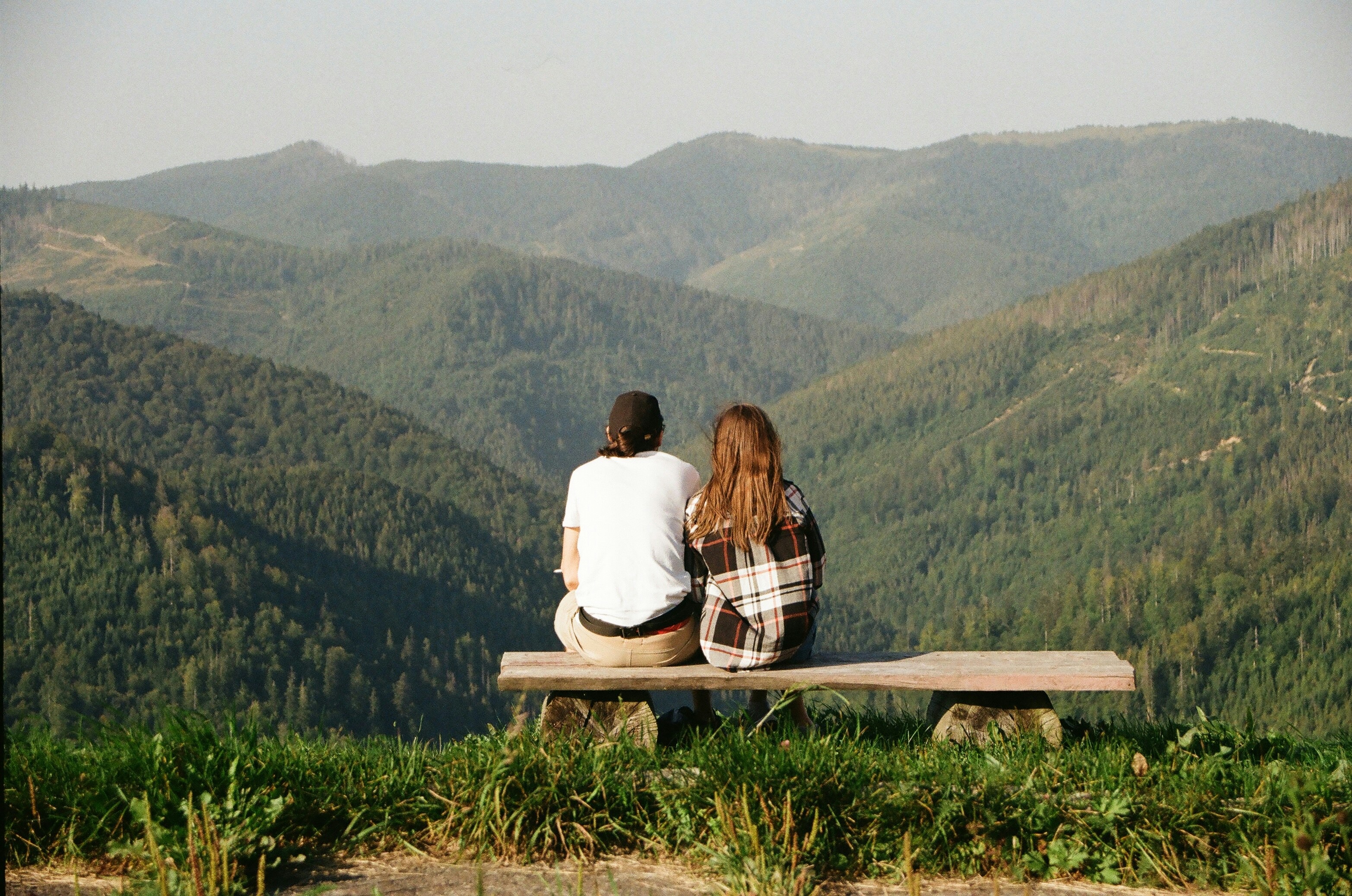 couple looking at a scenic view - couples therapy weekend retreat massachusetts