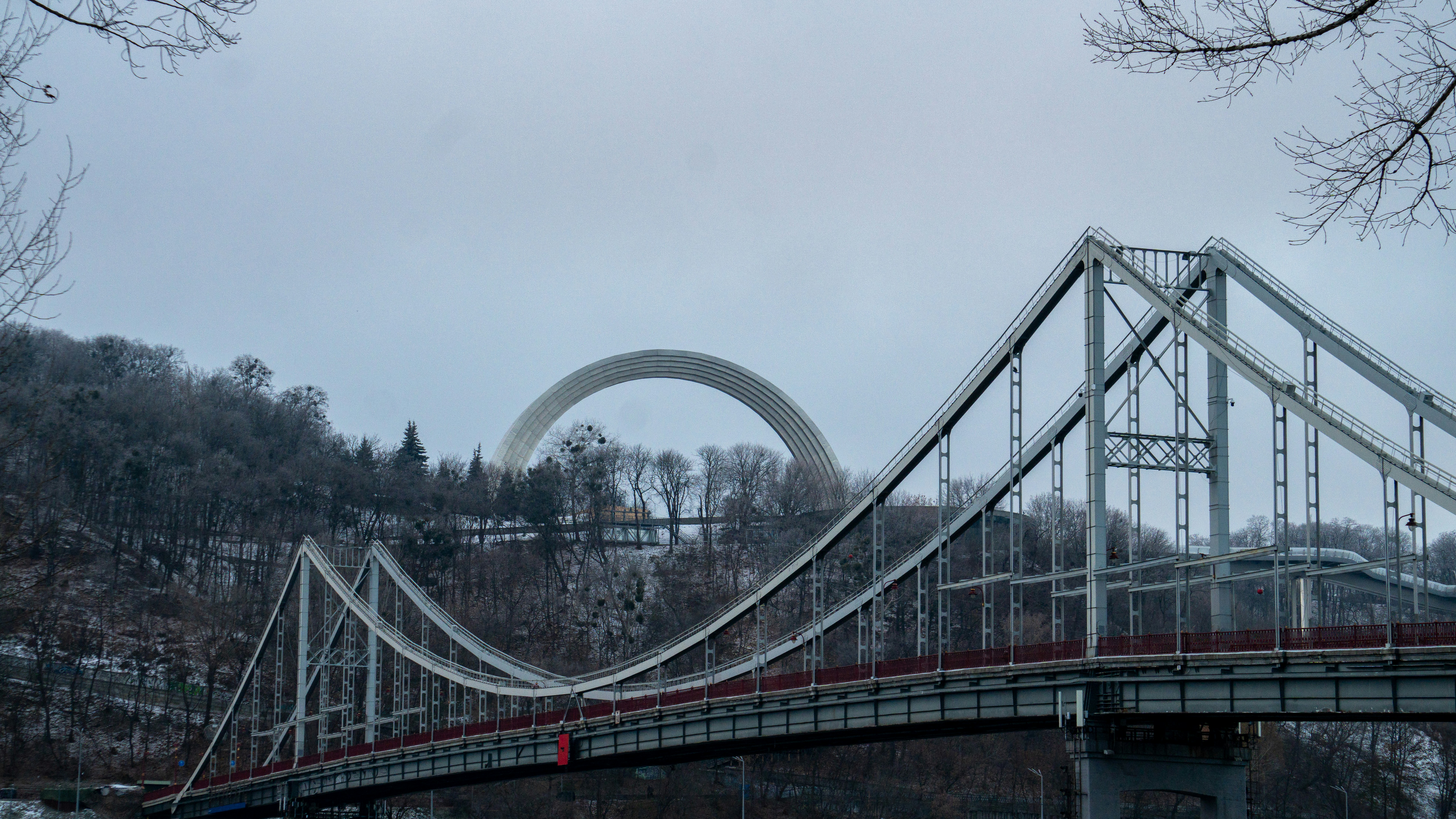 A bridge that is over a body of water