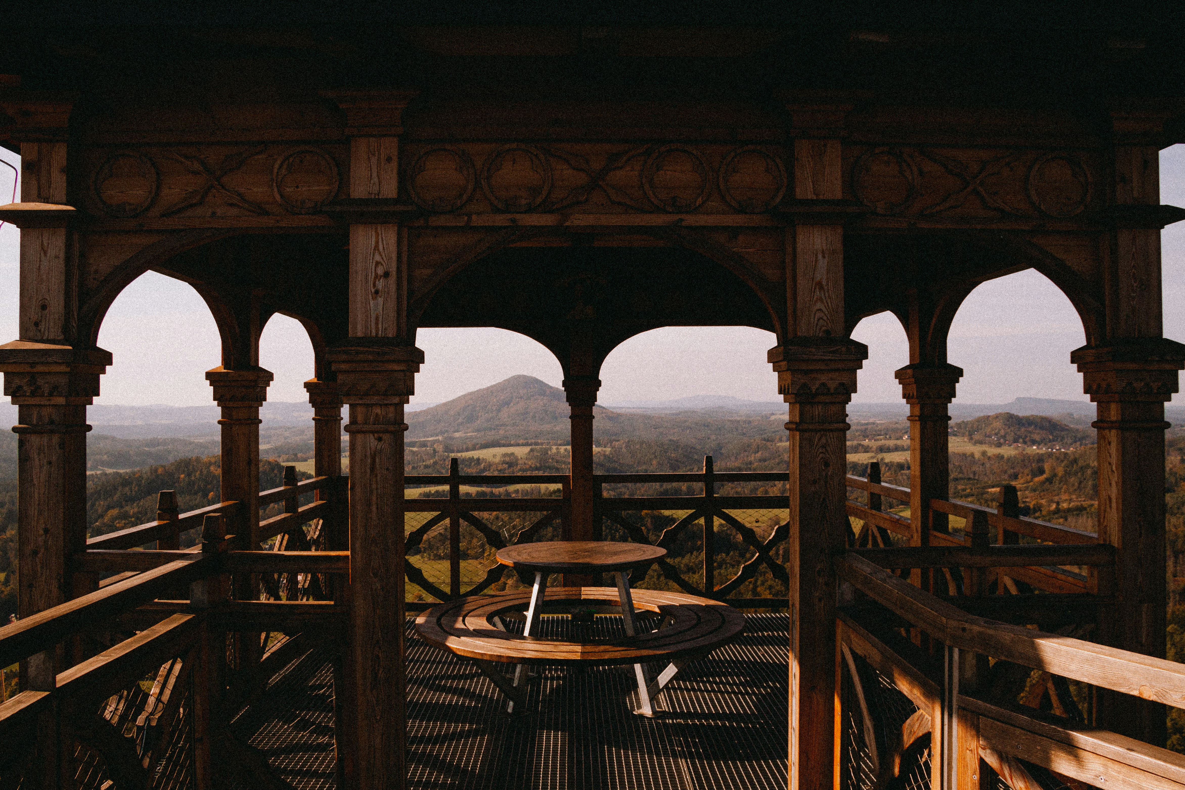 Stunning panoramic views from Alplodge's rooftop terrace