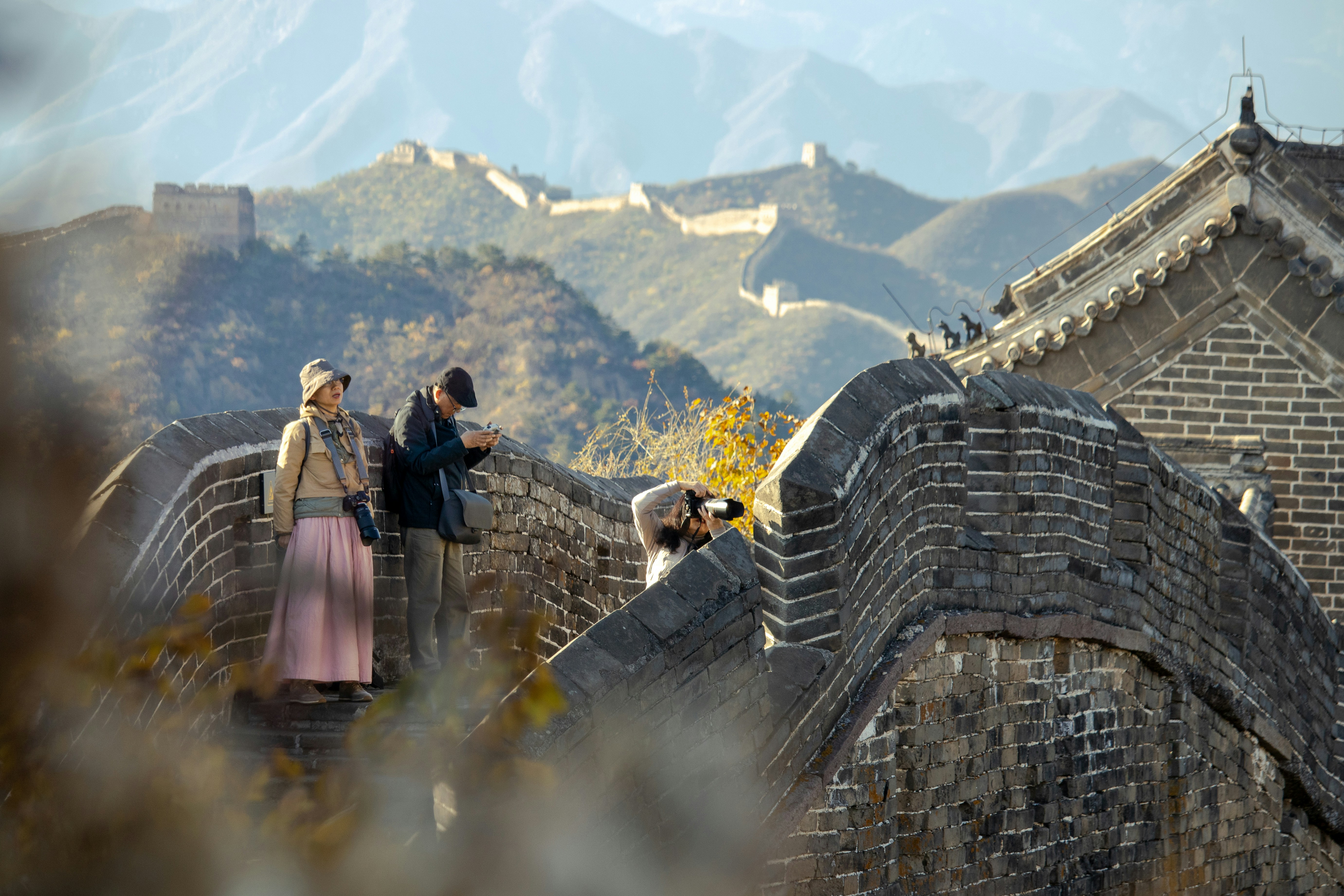 The Great Wall of China during autumn