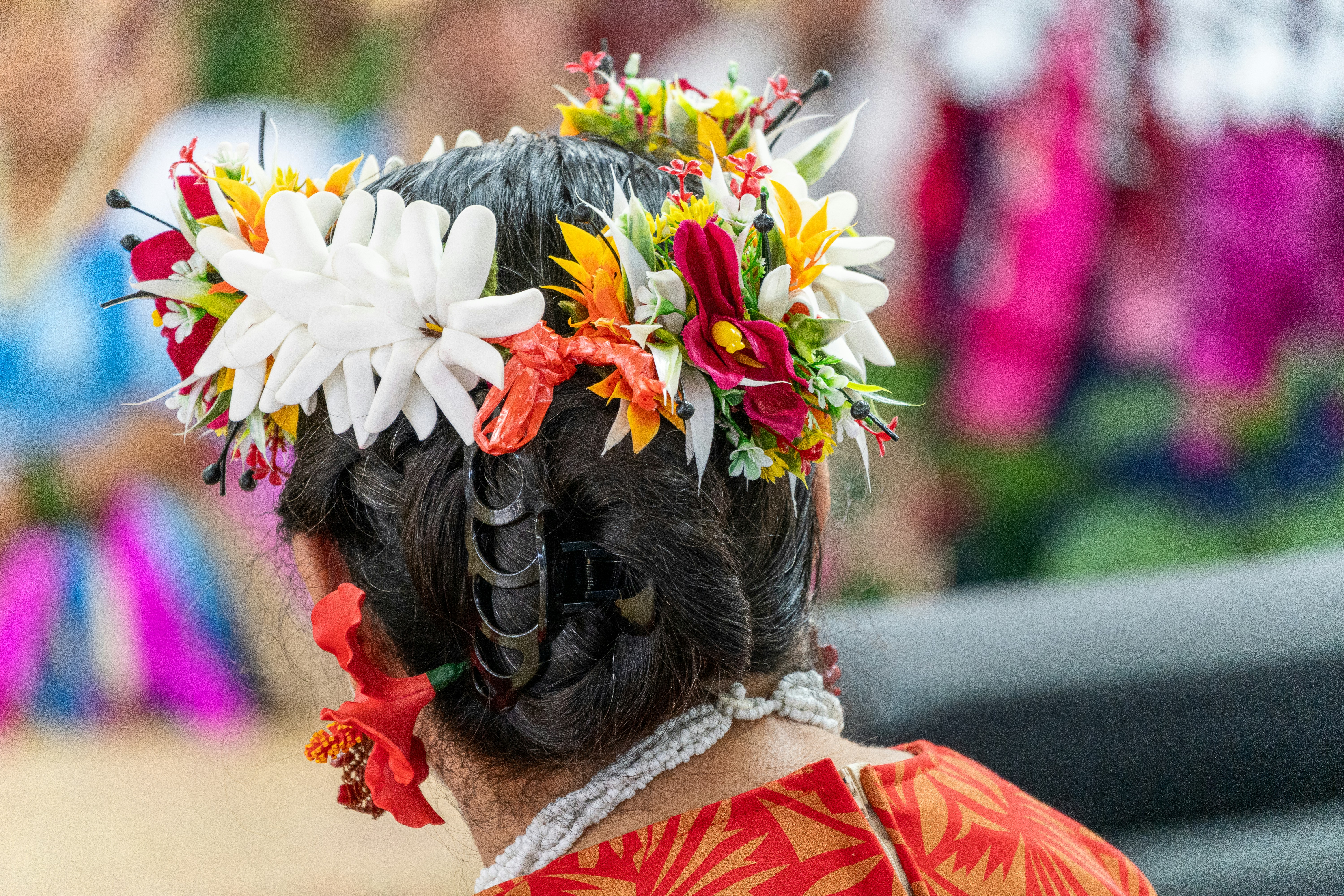Woman with flower crown