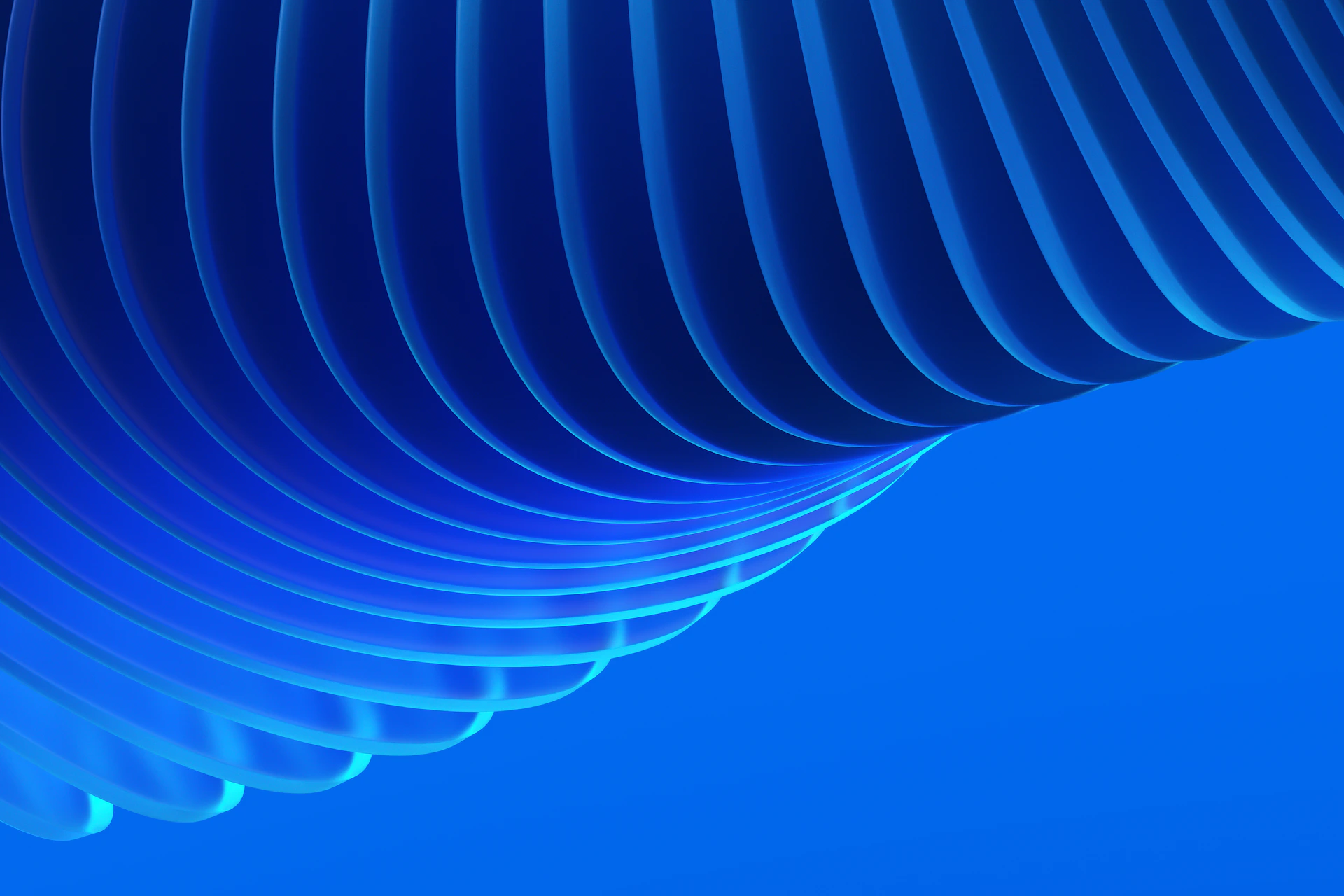 A close up view of a blue object