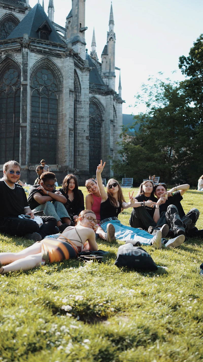 Students studying abroad