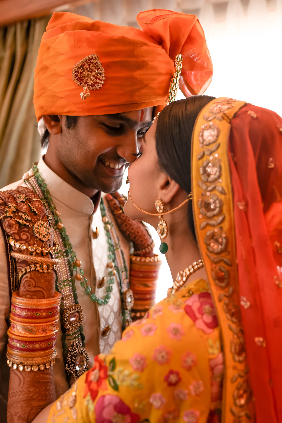 Couple in traditional dress