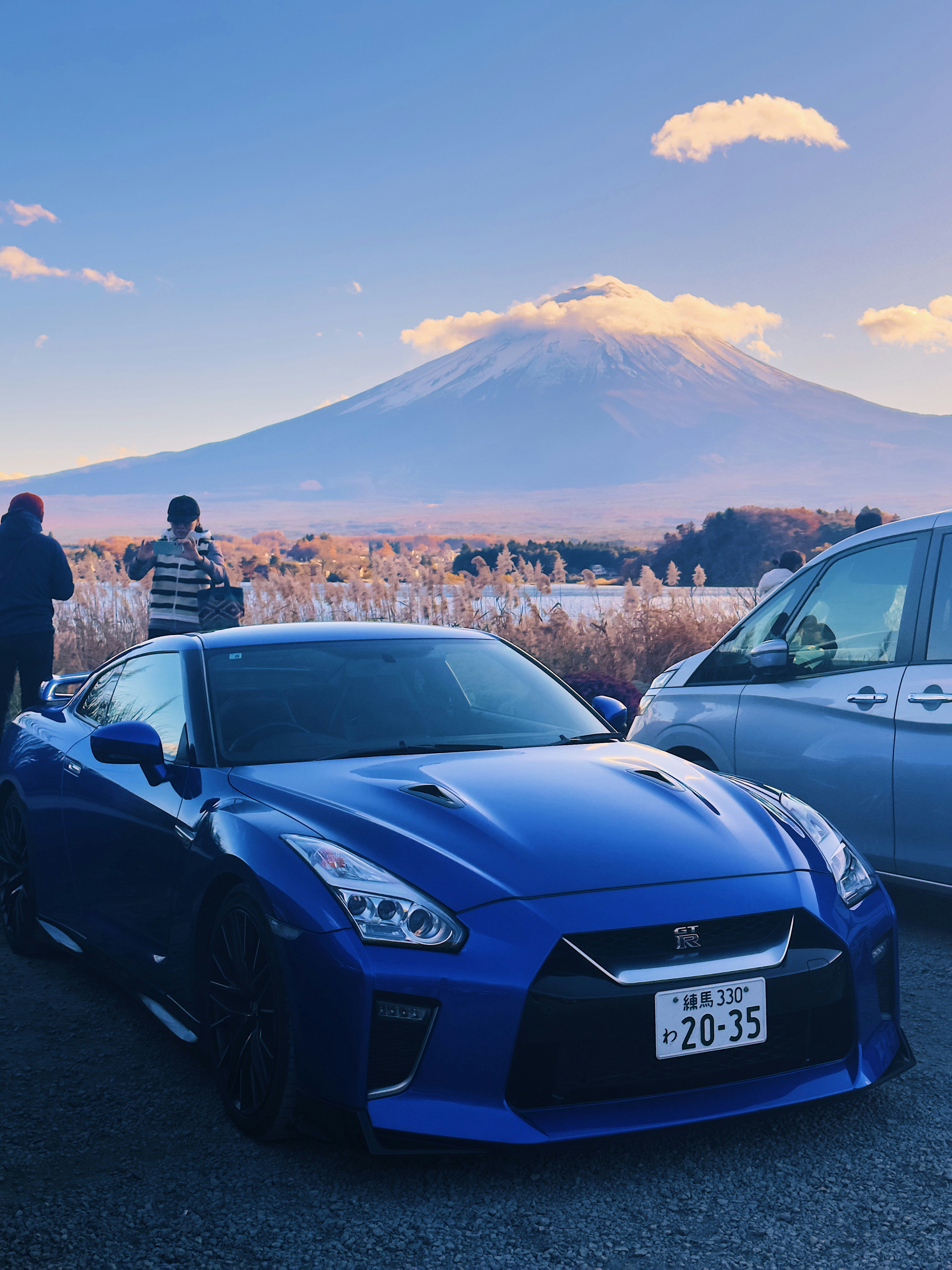 A couple of cars parked next to each other