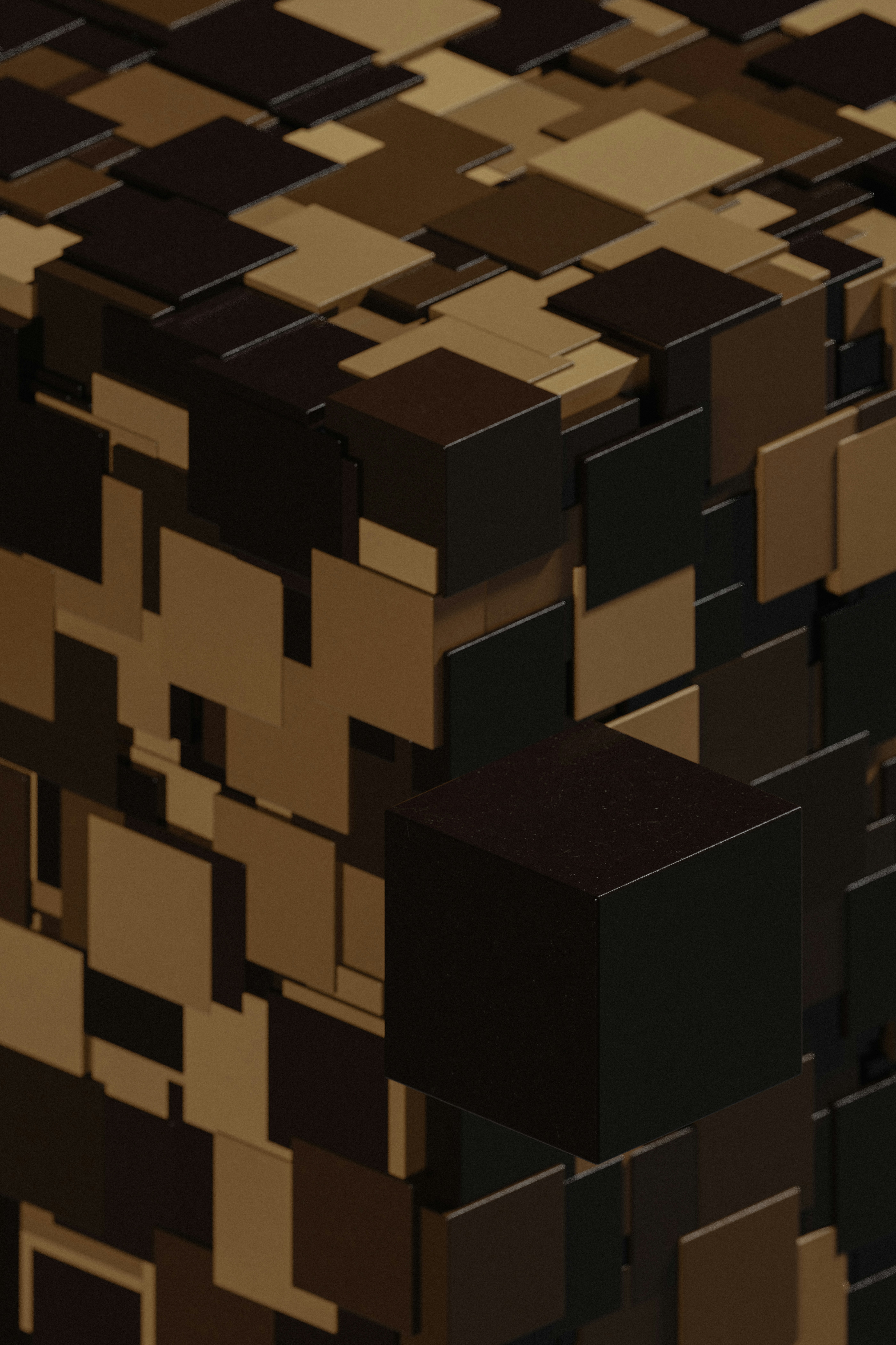 A computer generated image of squares and rectangles