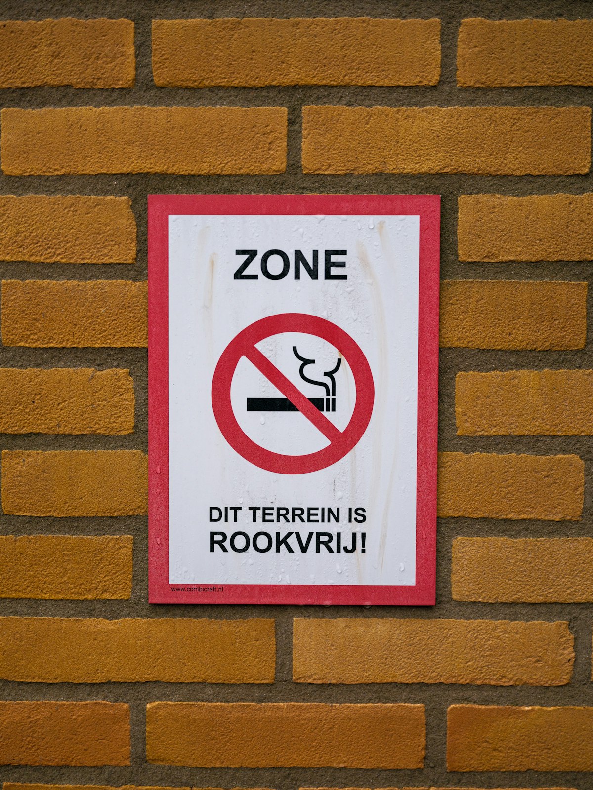 Rauchfrei-Schild als Symbol für 30 Tage Nichtraucher und klare Grenze