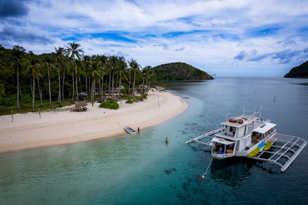 Tropical island aerial