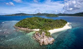 An island in the middle of the ocean