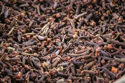 A close up of a mixture of brown beans