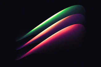 A black background with a colorful apple logo