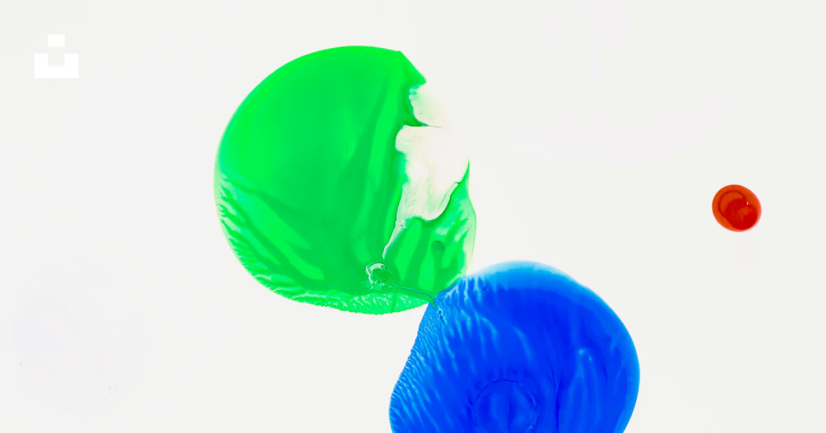 Floating Objects Abstract A group of colorful objects floating in the air photo – Free Abstract ...