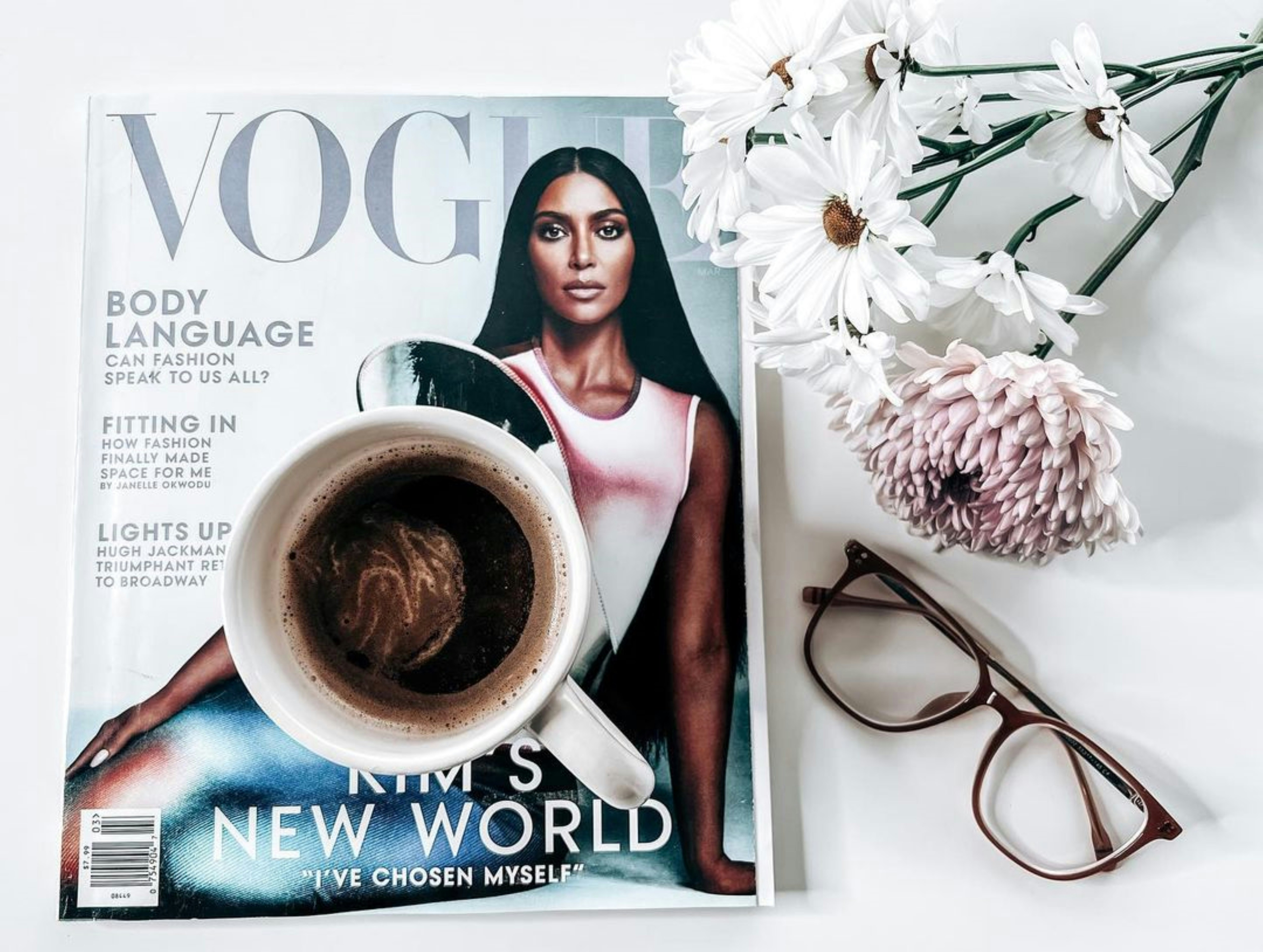 A magazine with a picture of a woman on it