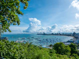 A view of a city and a body of water