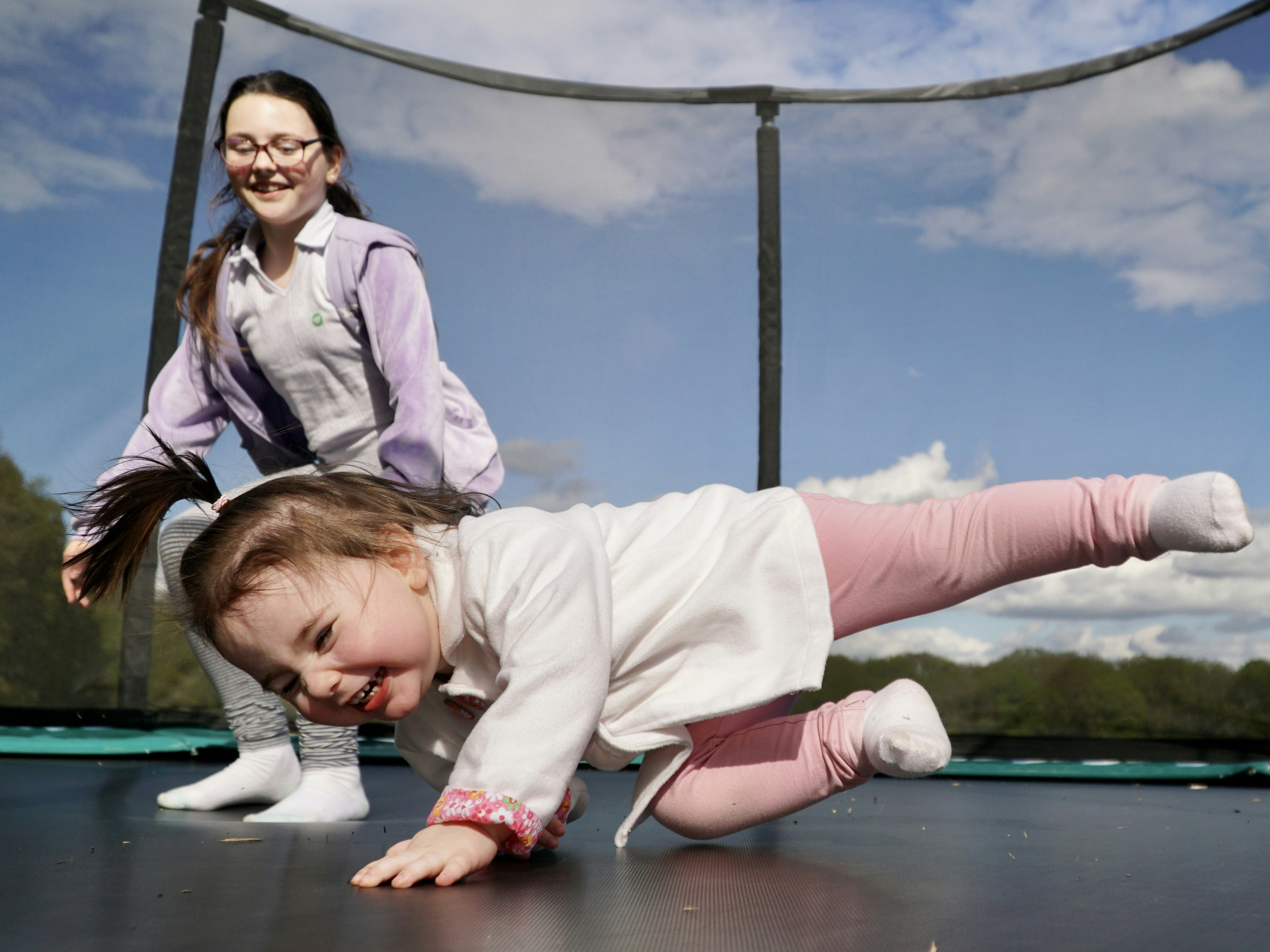 Baby Goat Bounces on Trampoline: A Joyful Animal Story