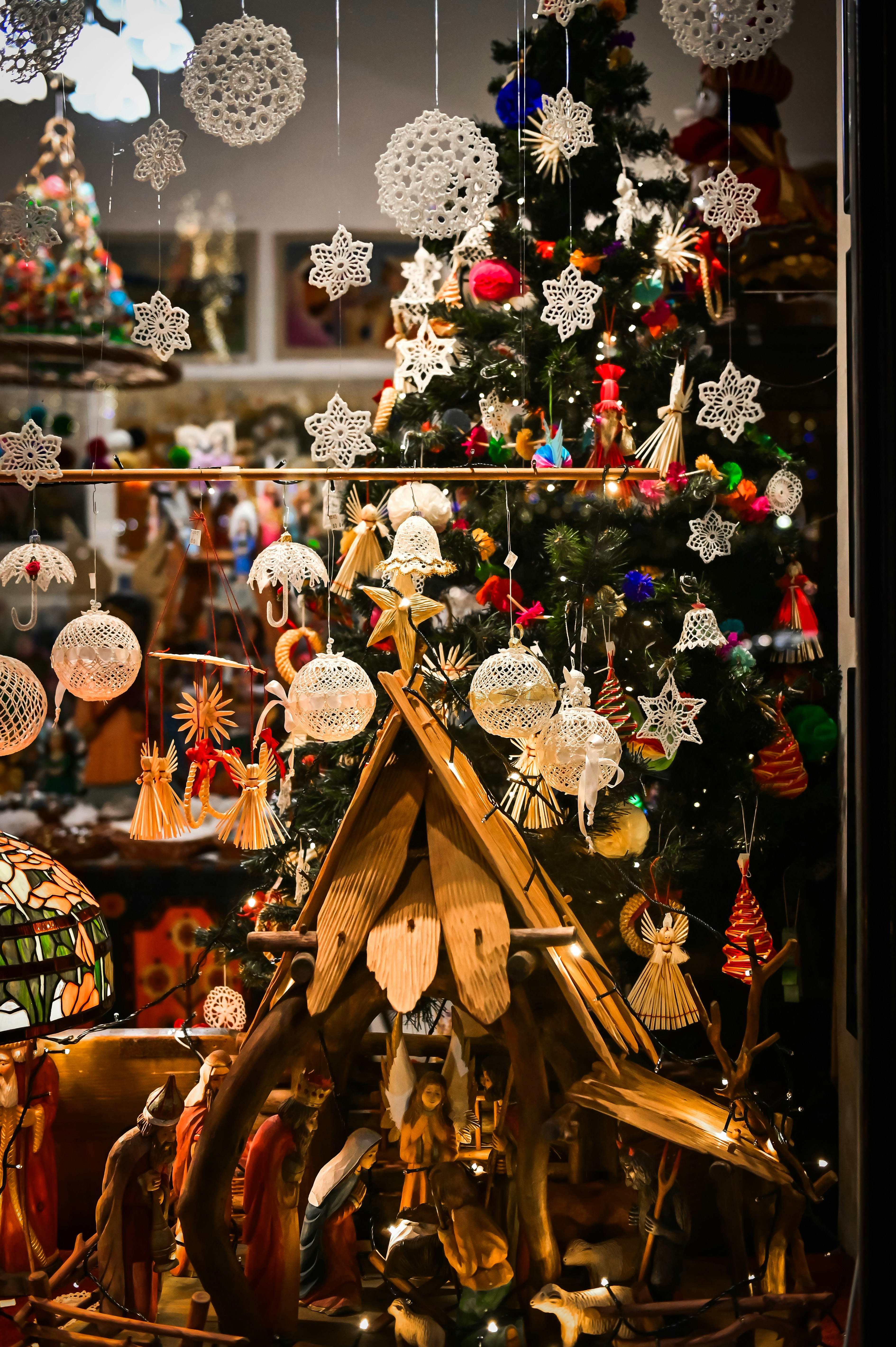 Festive holiday market in Winter Park