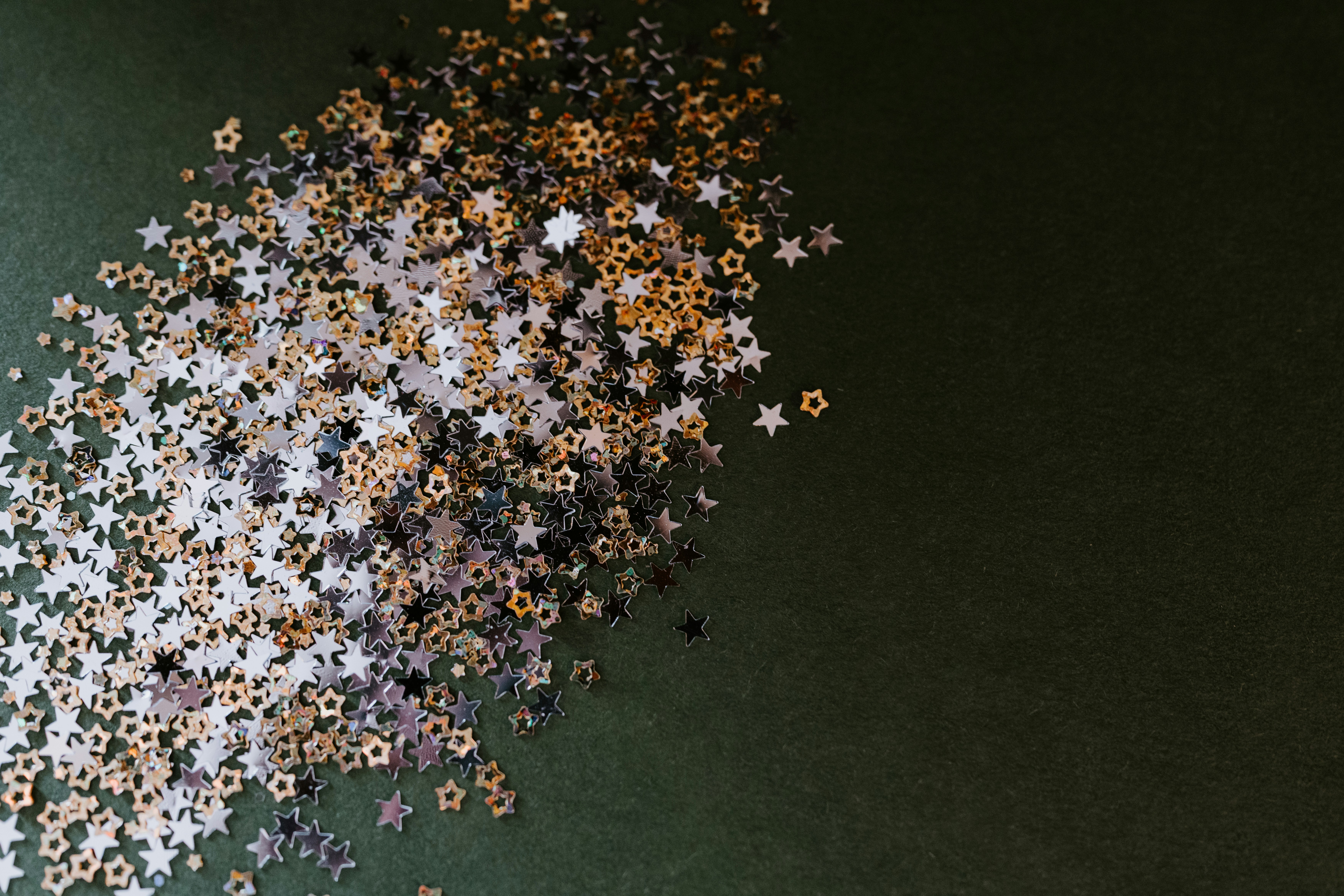 Gold and silver stars