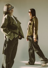 A couple of women standing next to each other