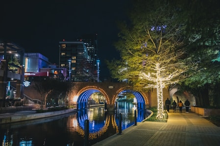 A bridge that is over a body of water