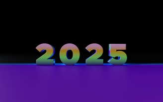 A purple and black background with the numbers 205