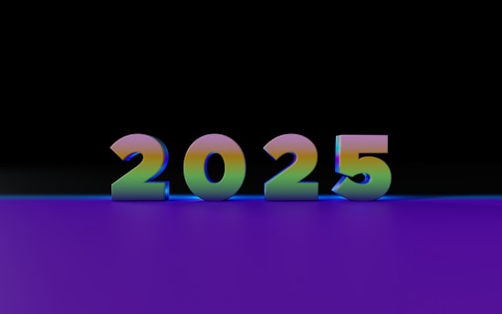 A purple and black background with the numbers 205