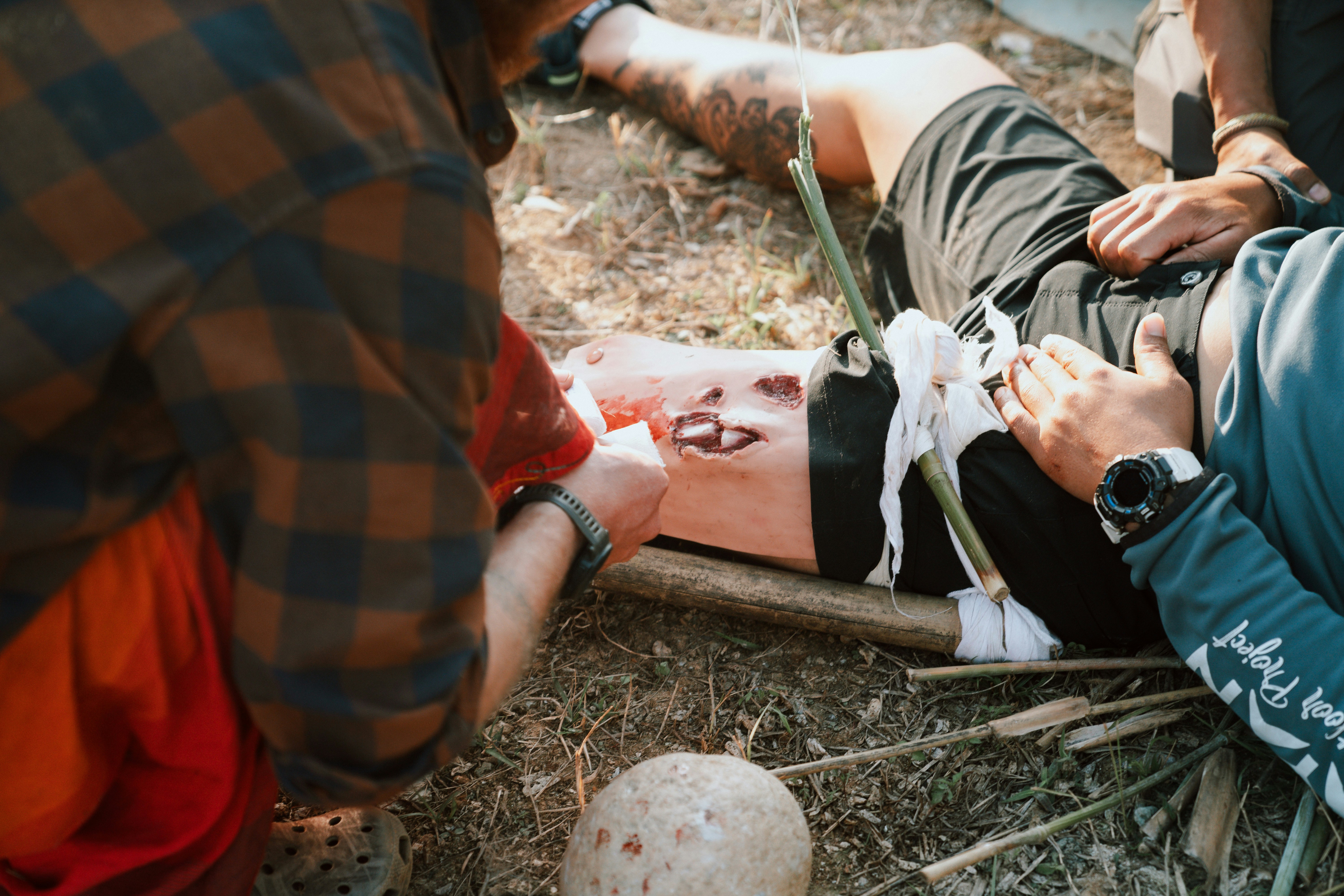 person experiencing hip pain after a fall - Hip joint pain