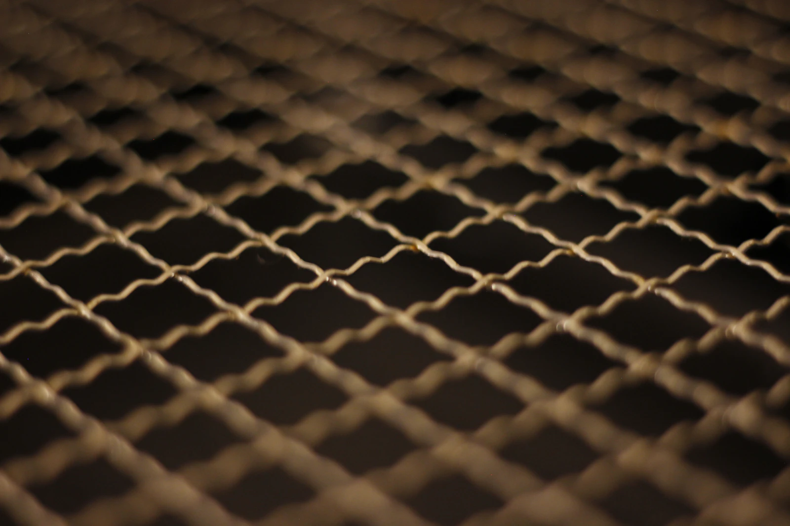 Caillebotis métallique vue rapprochée