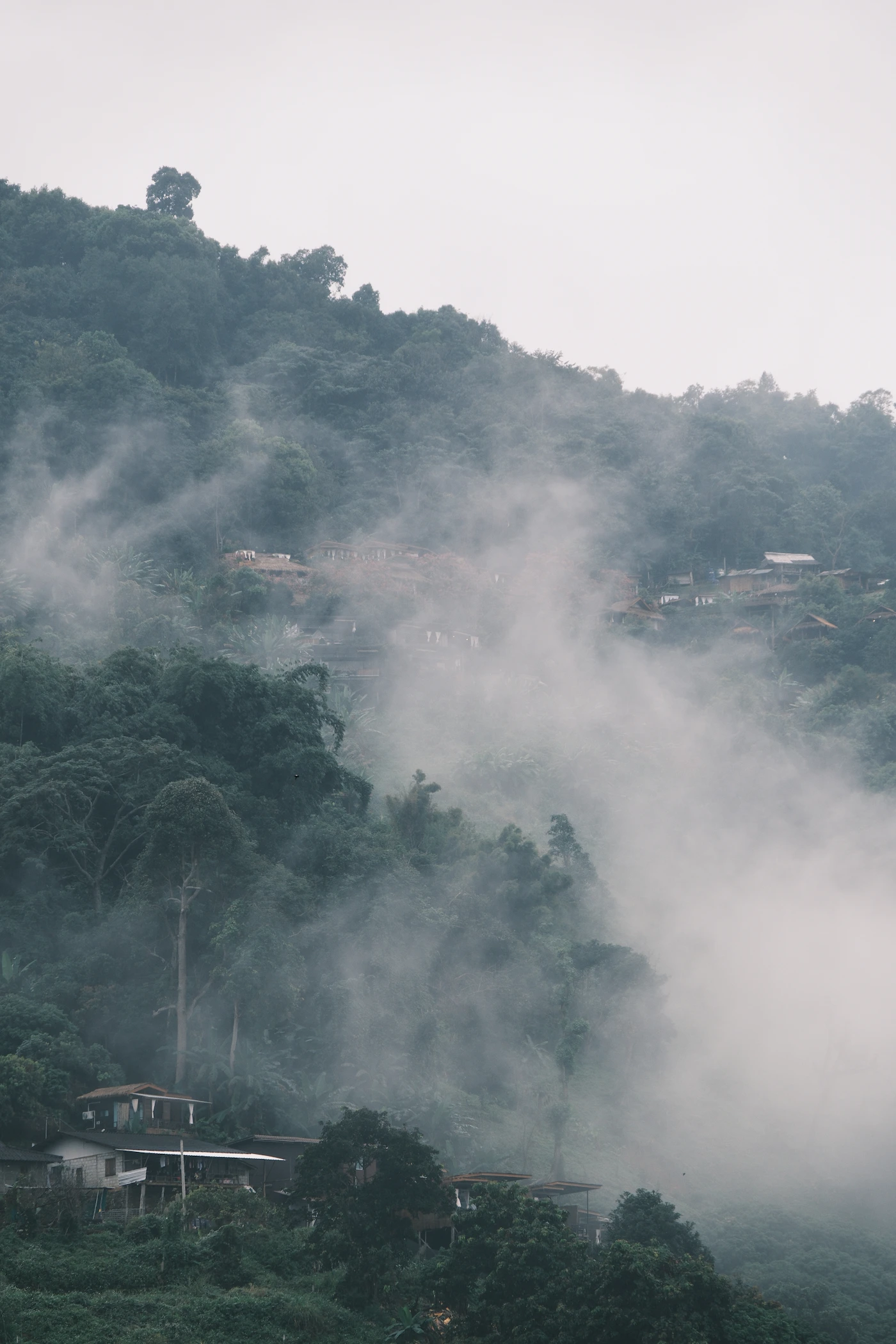 Mountain landscape in the northern Thai highlands
