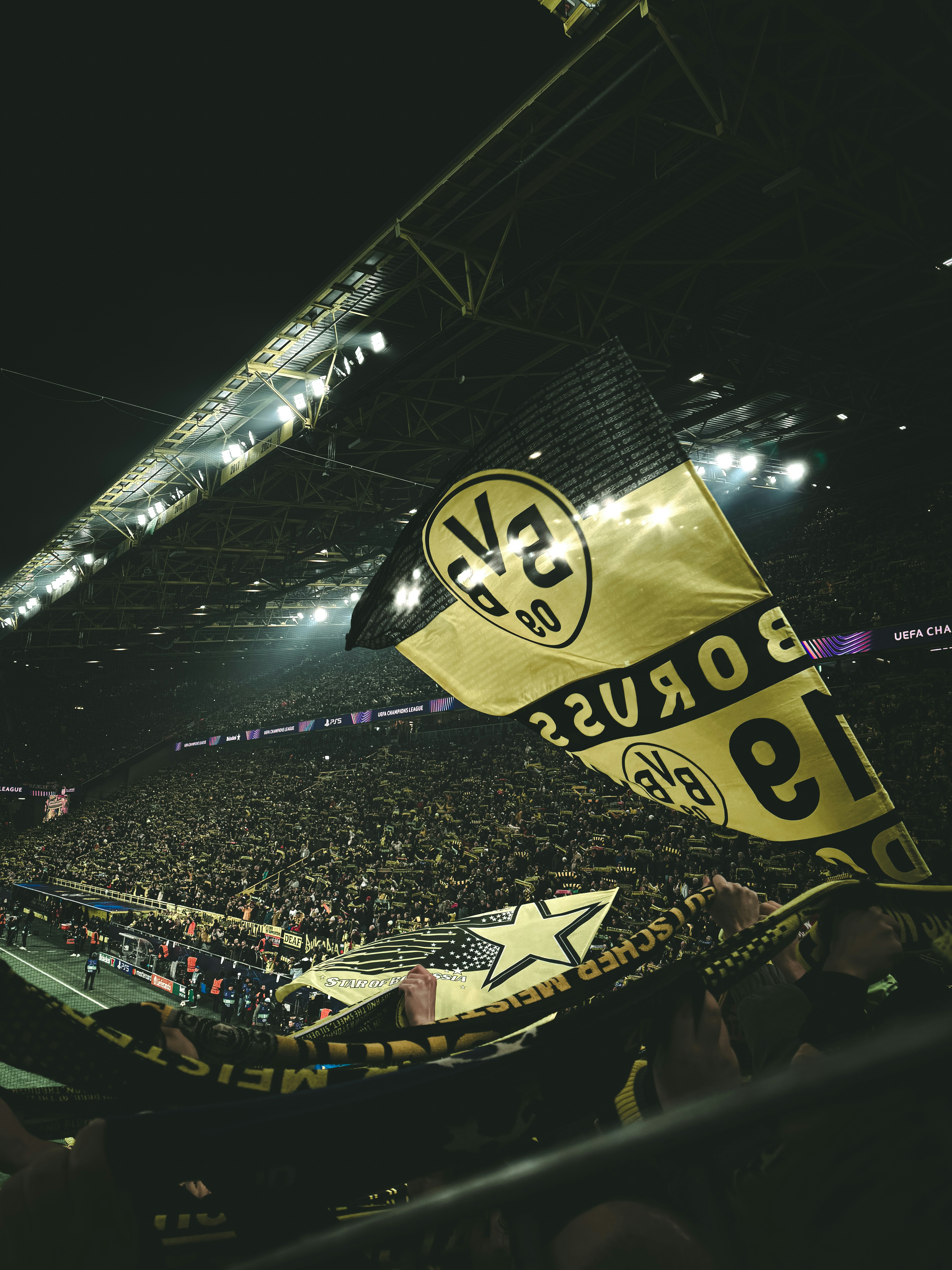 A large crowd of people in a stadium