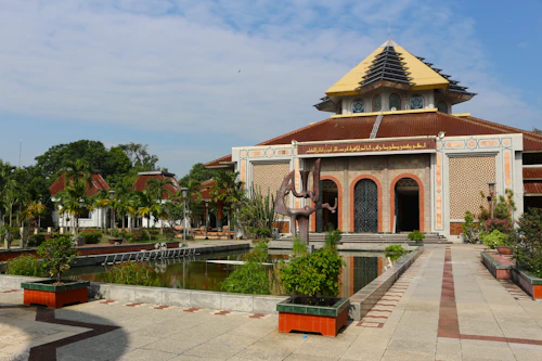 Indonesian university campus facade