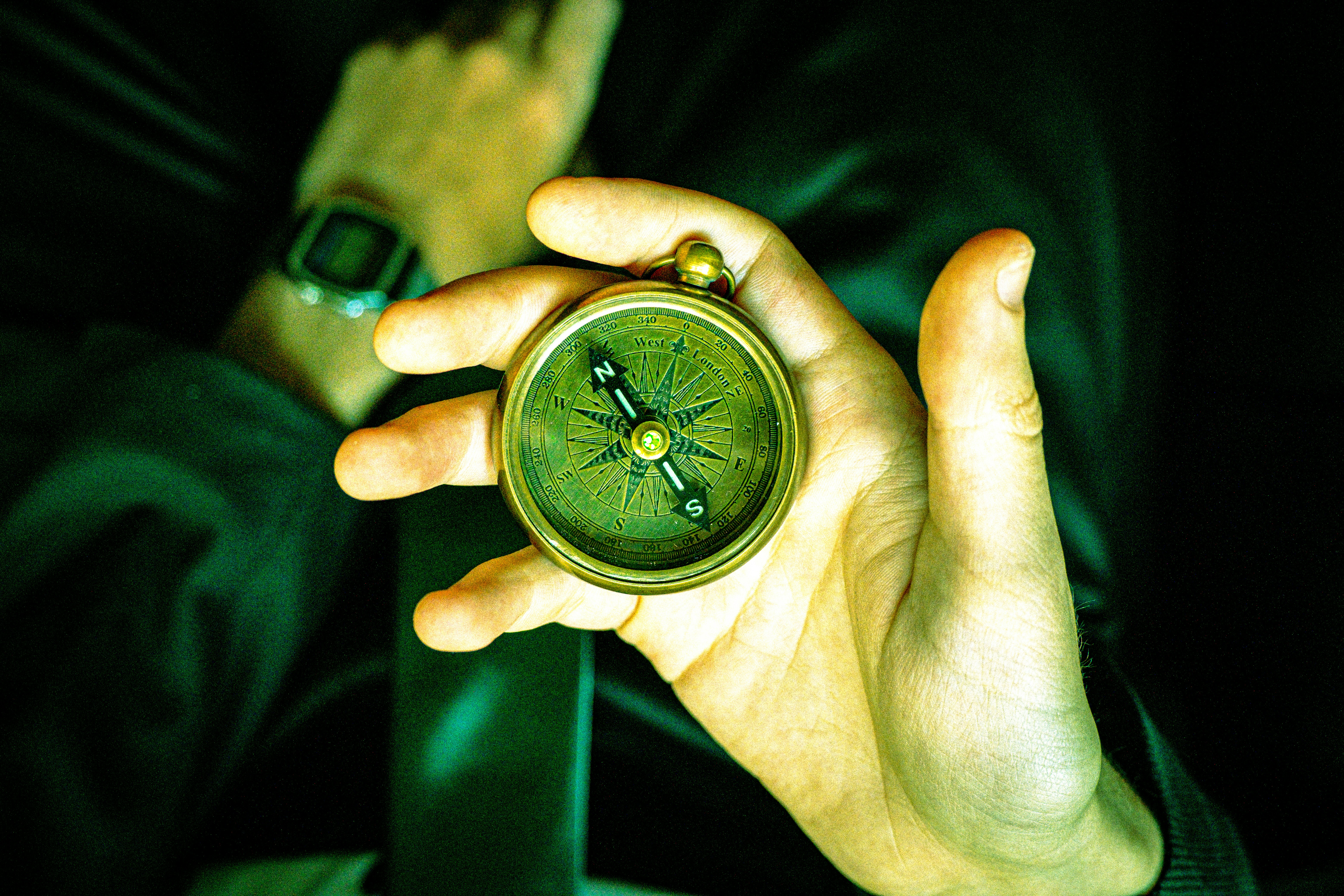 A person holding a compass in their hand photo – Free İstanbul Image on ...
