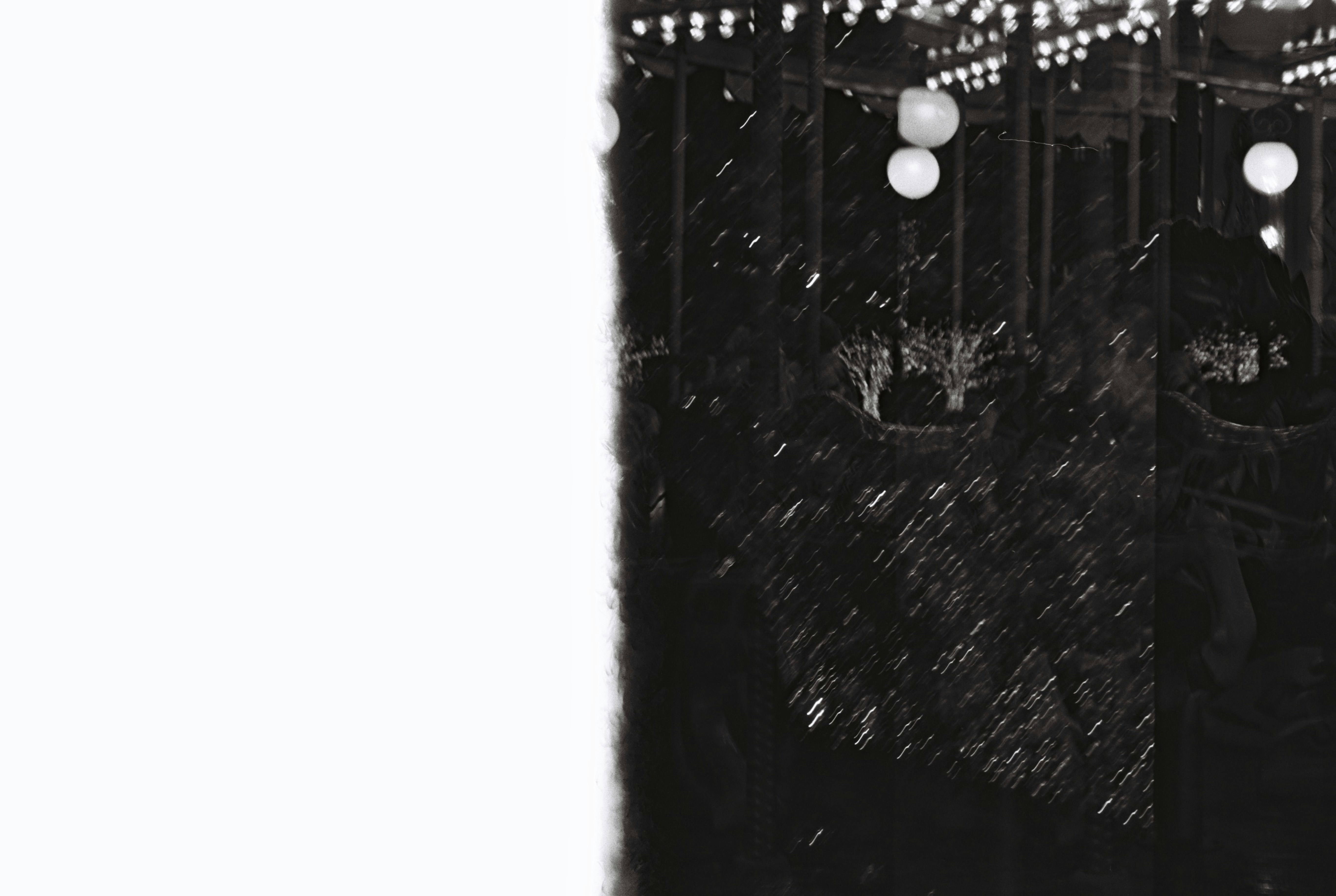 Uyuyan bir kişinin rüyasında canlanan, sadakati ve tehlikeyi bir arada temsil eden dost canlısı ve agresif köpek figürlerinin sembolik tasviri.