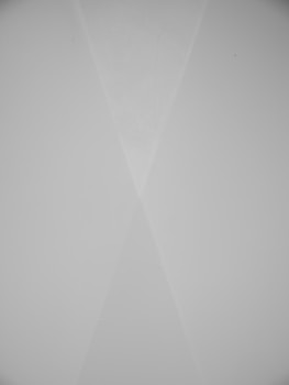 A black and white photo of a triangle