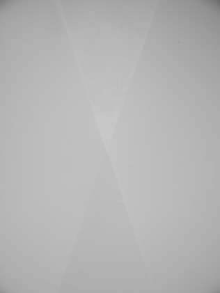 A black and white photo of a triangle