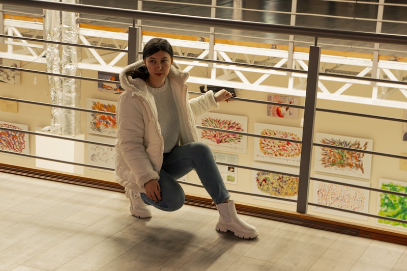 woman in trendy skateboard setting