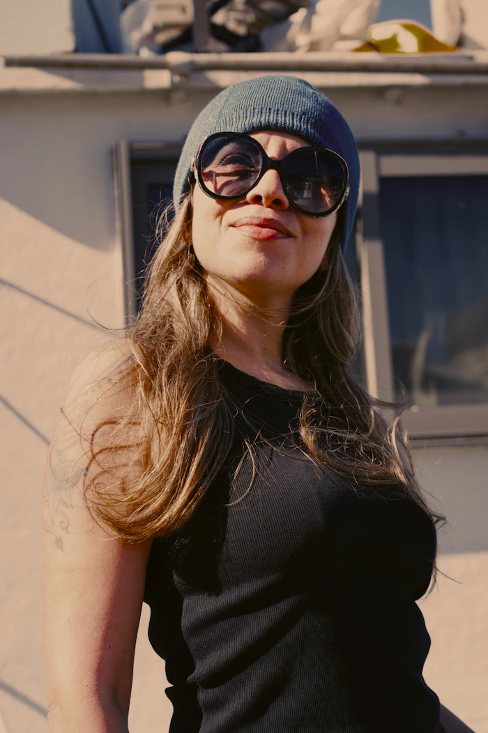 Person wearing a custom tank top