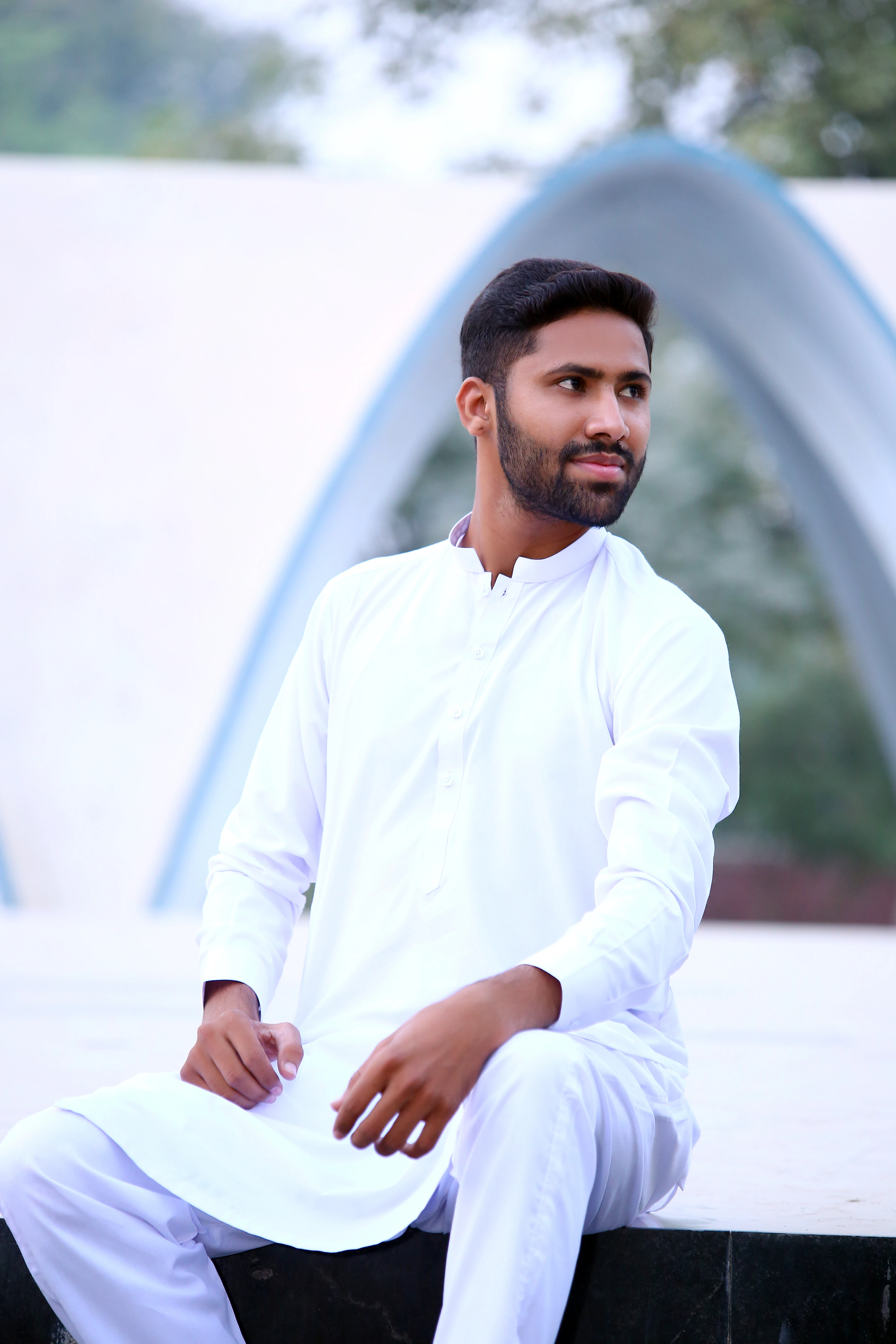 Classic White Kameez Shalwar