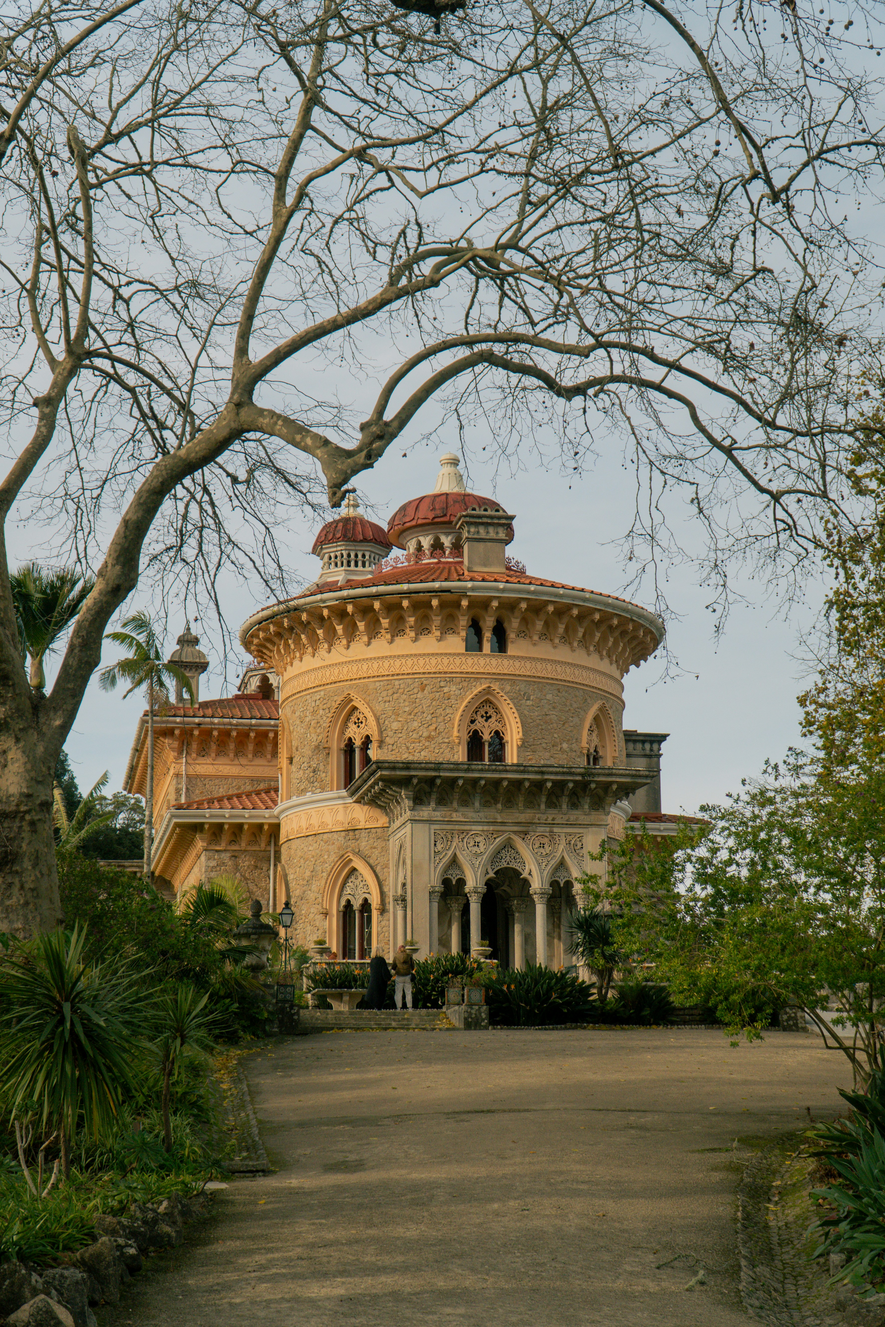 A large building with a clock on the top of it