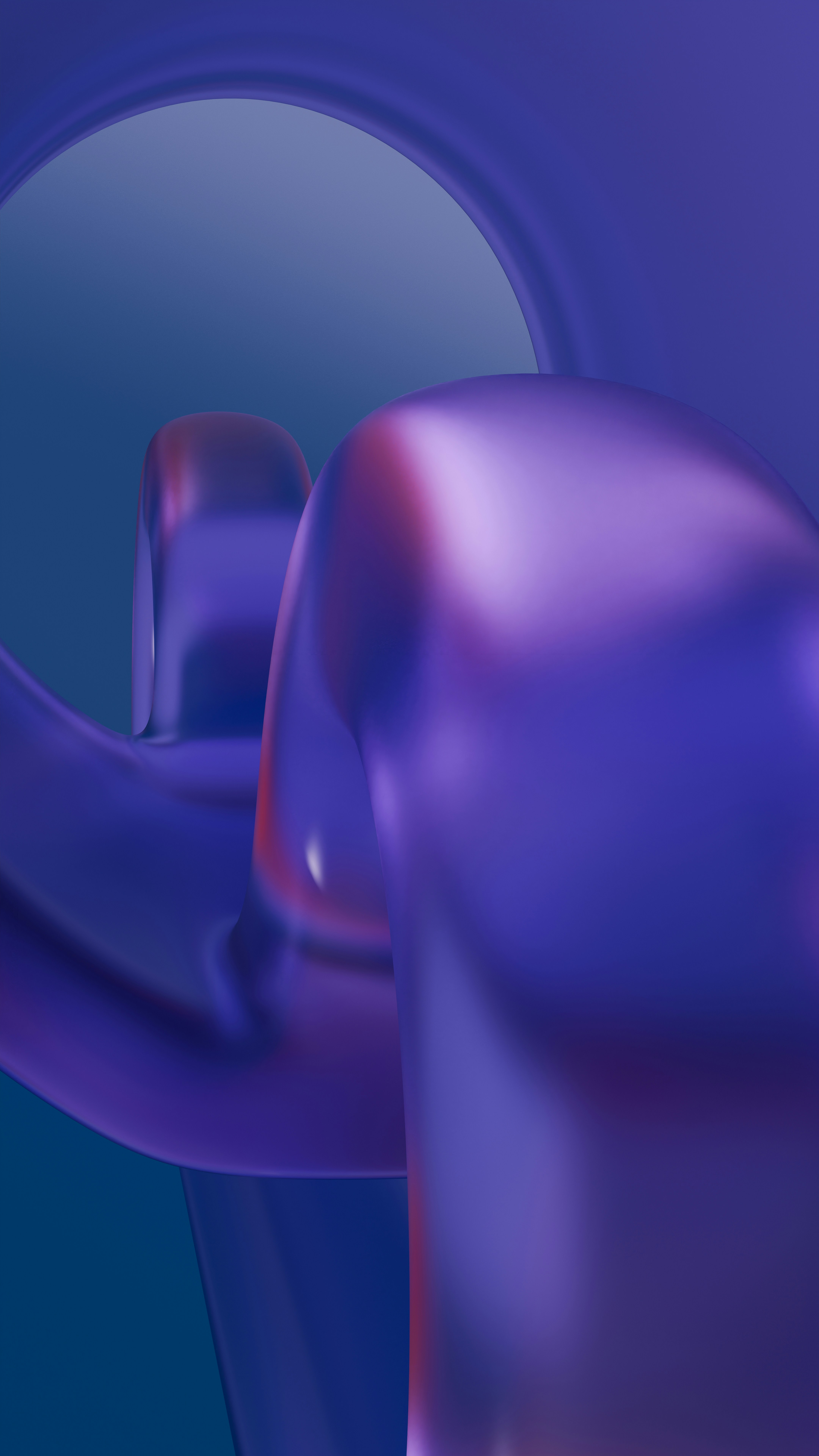 An abstract image of a blue and purple object