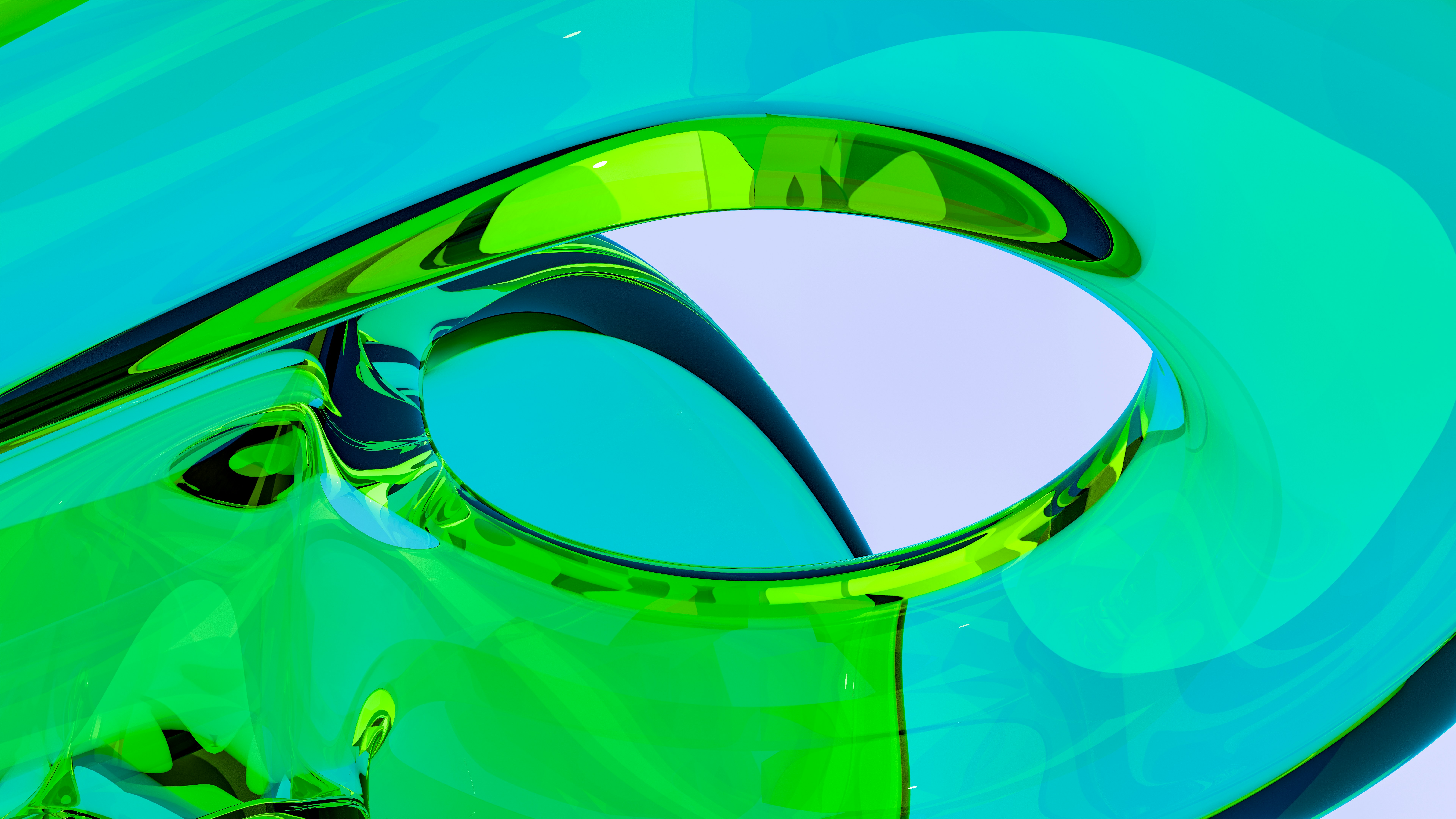 A close up of a green glass vase