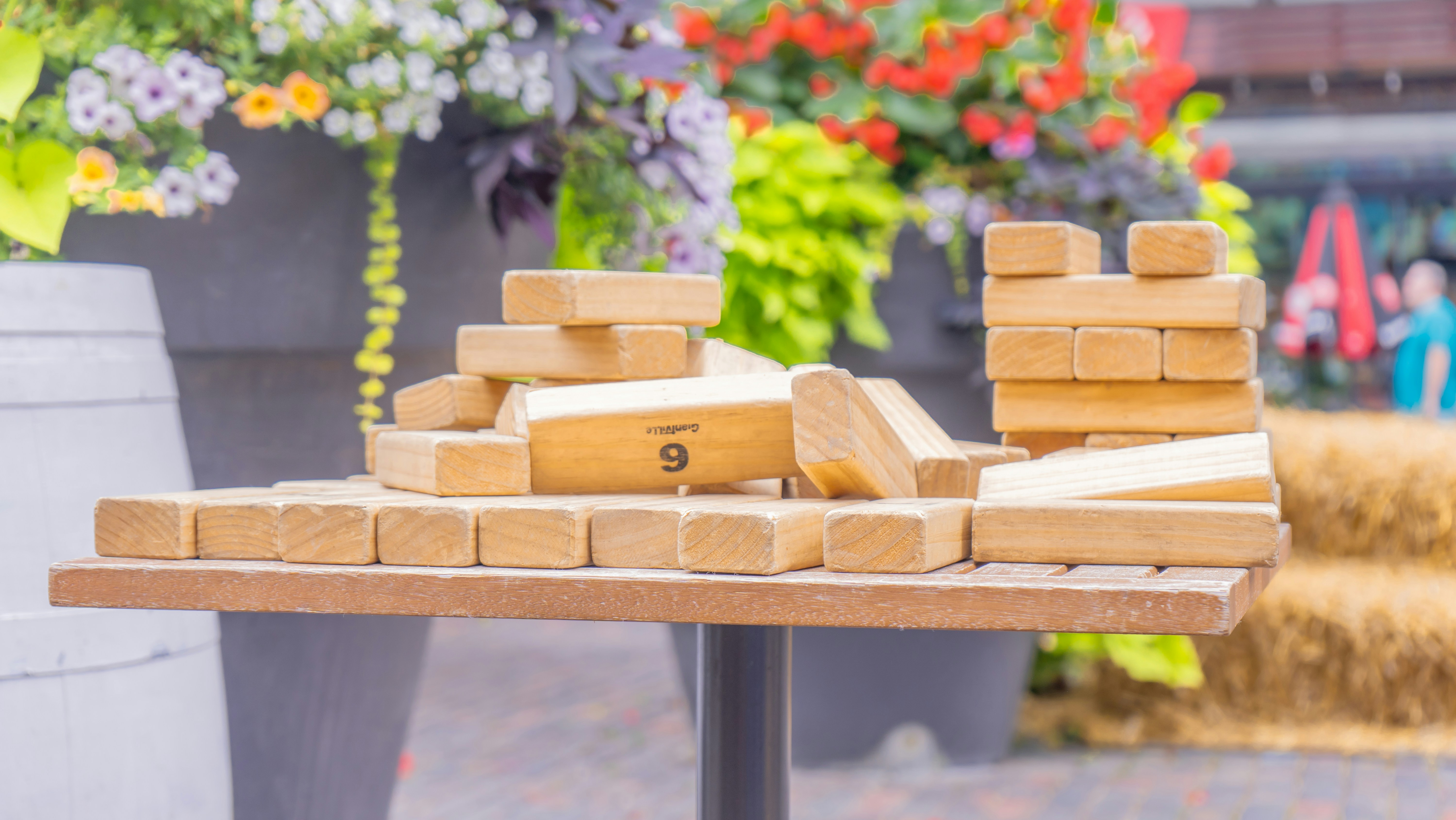 A bunch of boxes that are on a table