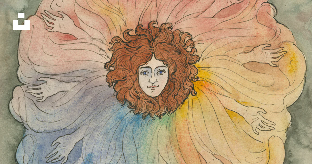 Woman with many arms radiating outward in a circle photo – Free ...