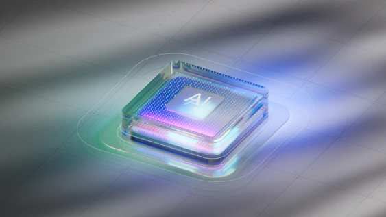 A square shaped object with a blue and white background