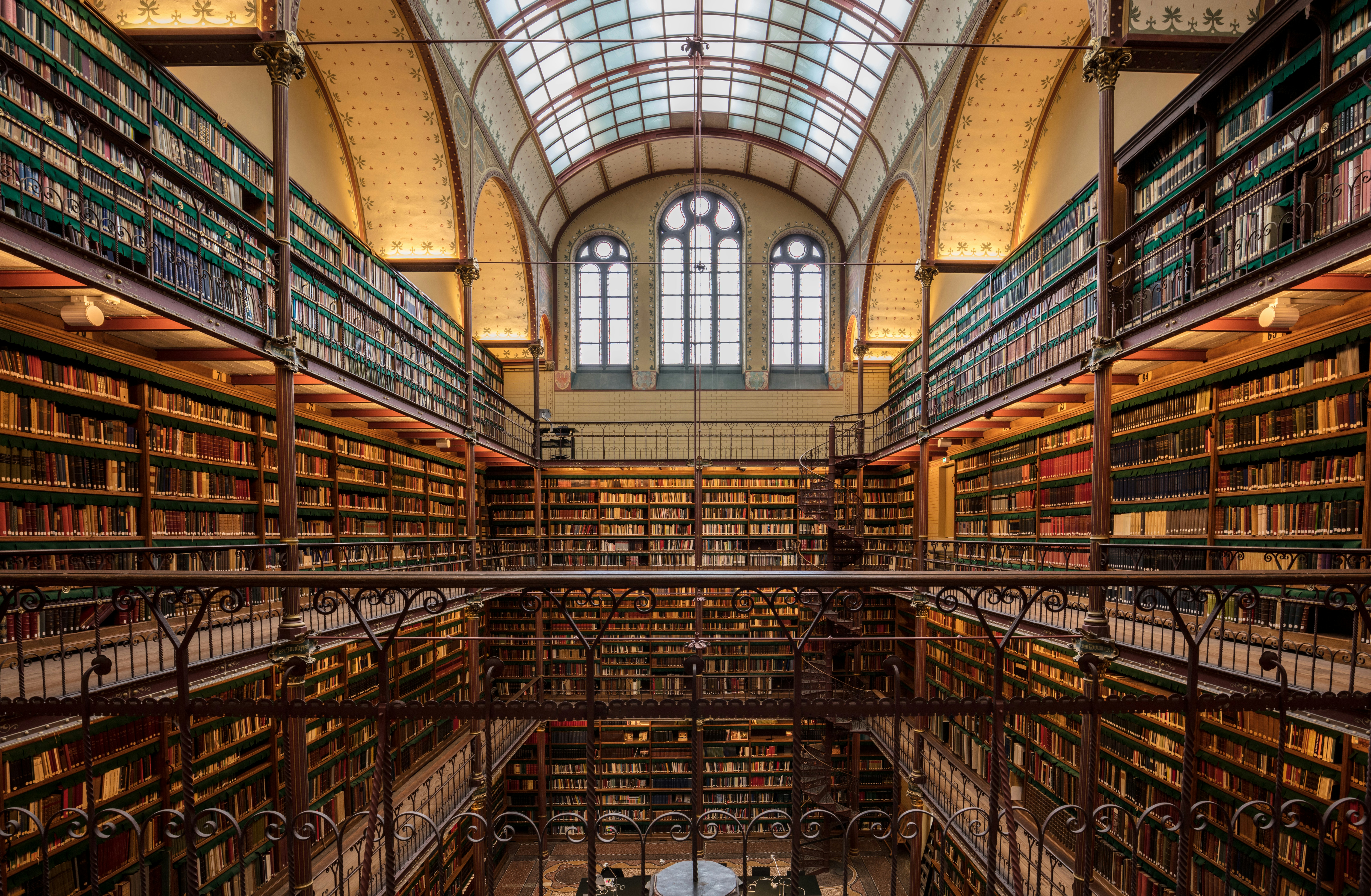 A large library filled with lots of books