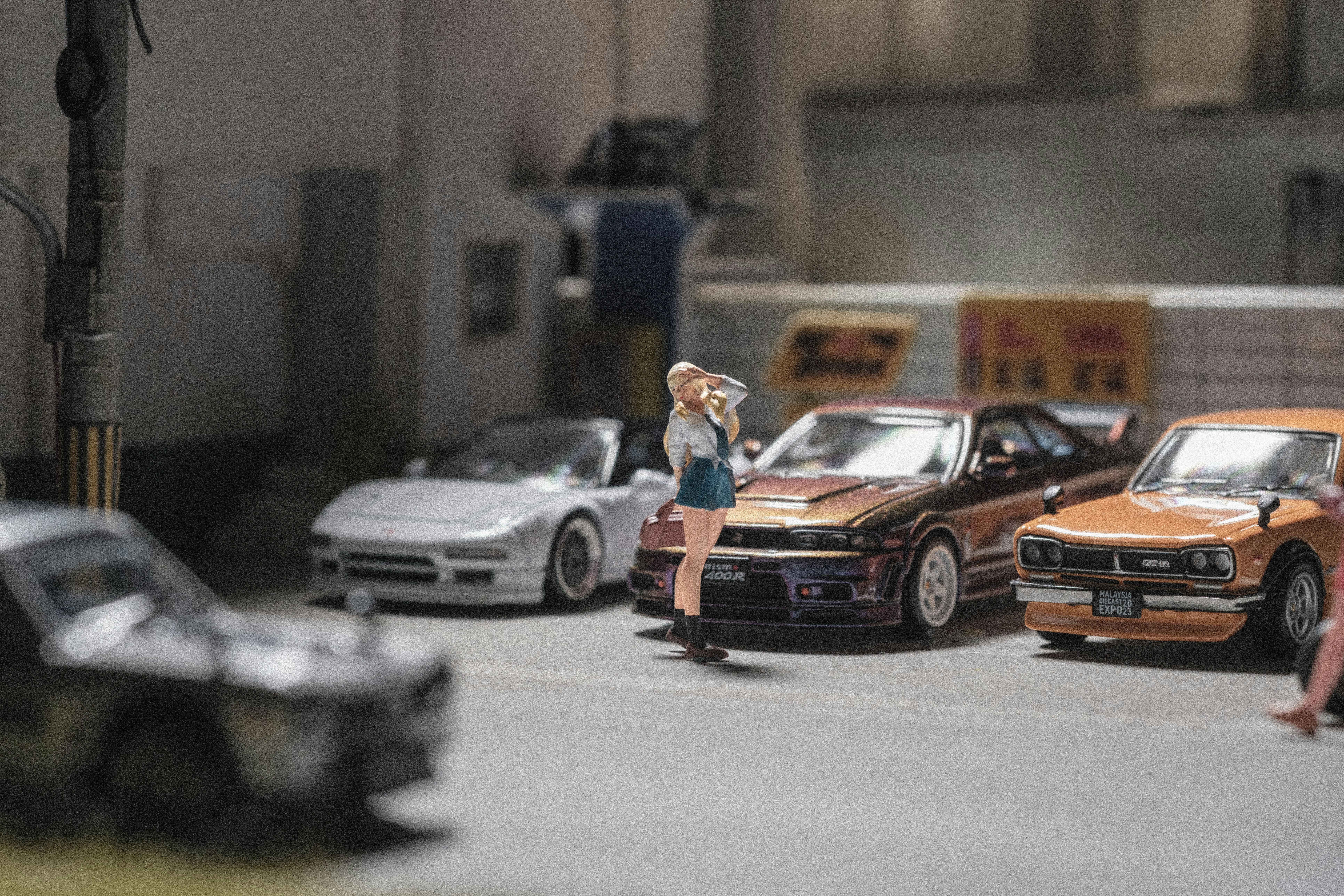 A group of cars that are sitting in the street